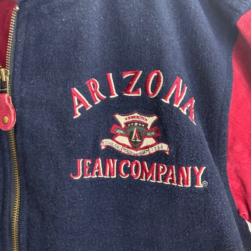 Arizona Jeans Company Varsity Style Jacket 90s Y2K Size Medium Unisex - Picture 5 of 10